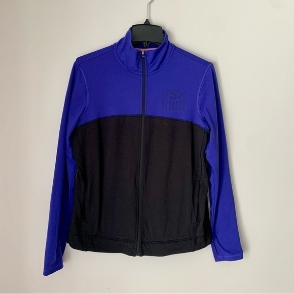 vsx Victoria's Secret Sport Two Tone Zipper Front Jacket - Picture 1 of 7